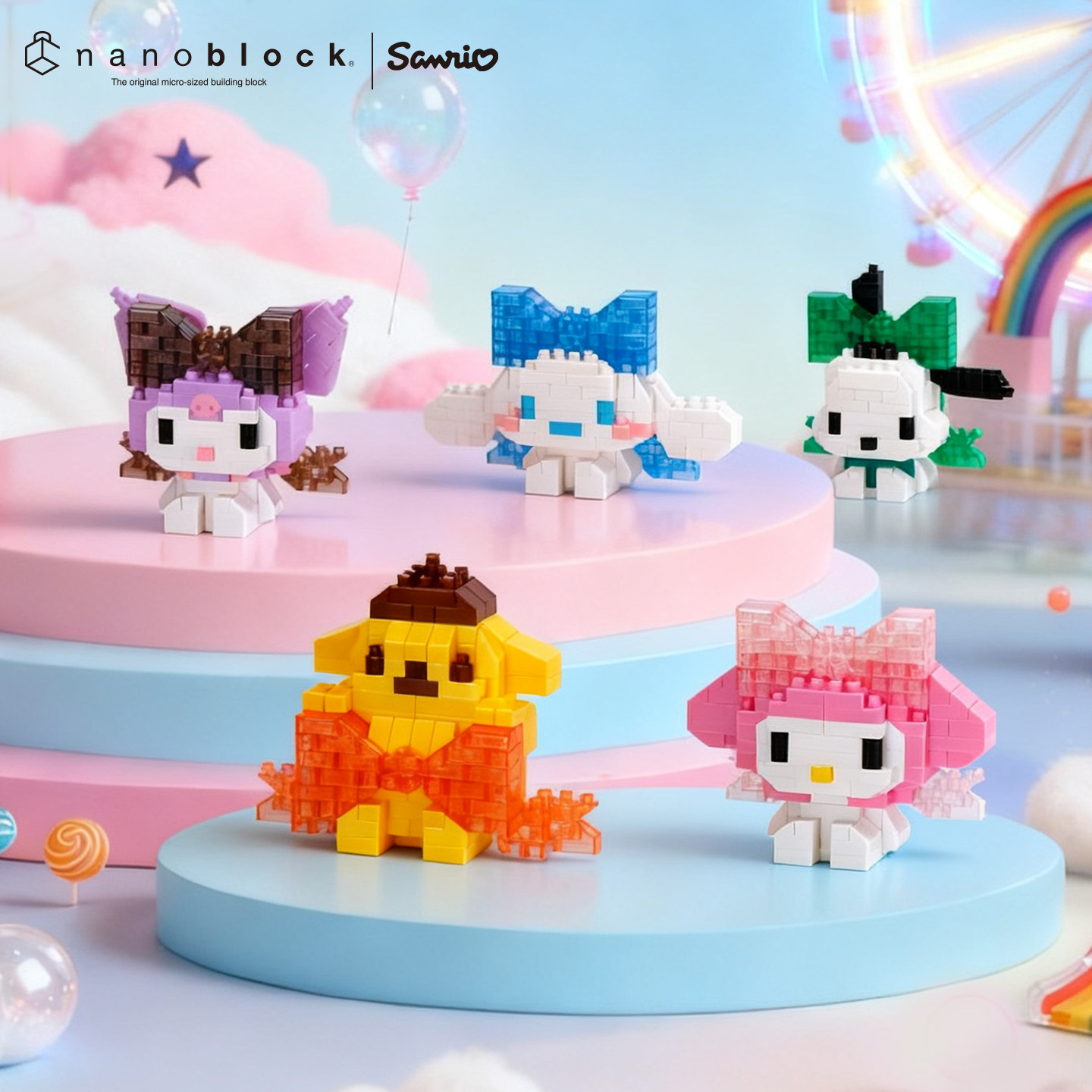 Model Kit Anime Girl - ナノブロック サンリオ マイクロビルディングブロック 正規品 ビッグリボンシリーズ シナモロール