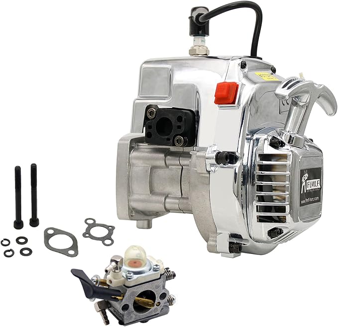 Model Kit Engine - FLMLF 29CC 4ボルトエンジン クロームメッキ RCモーターファン 1/5スケールRC