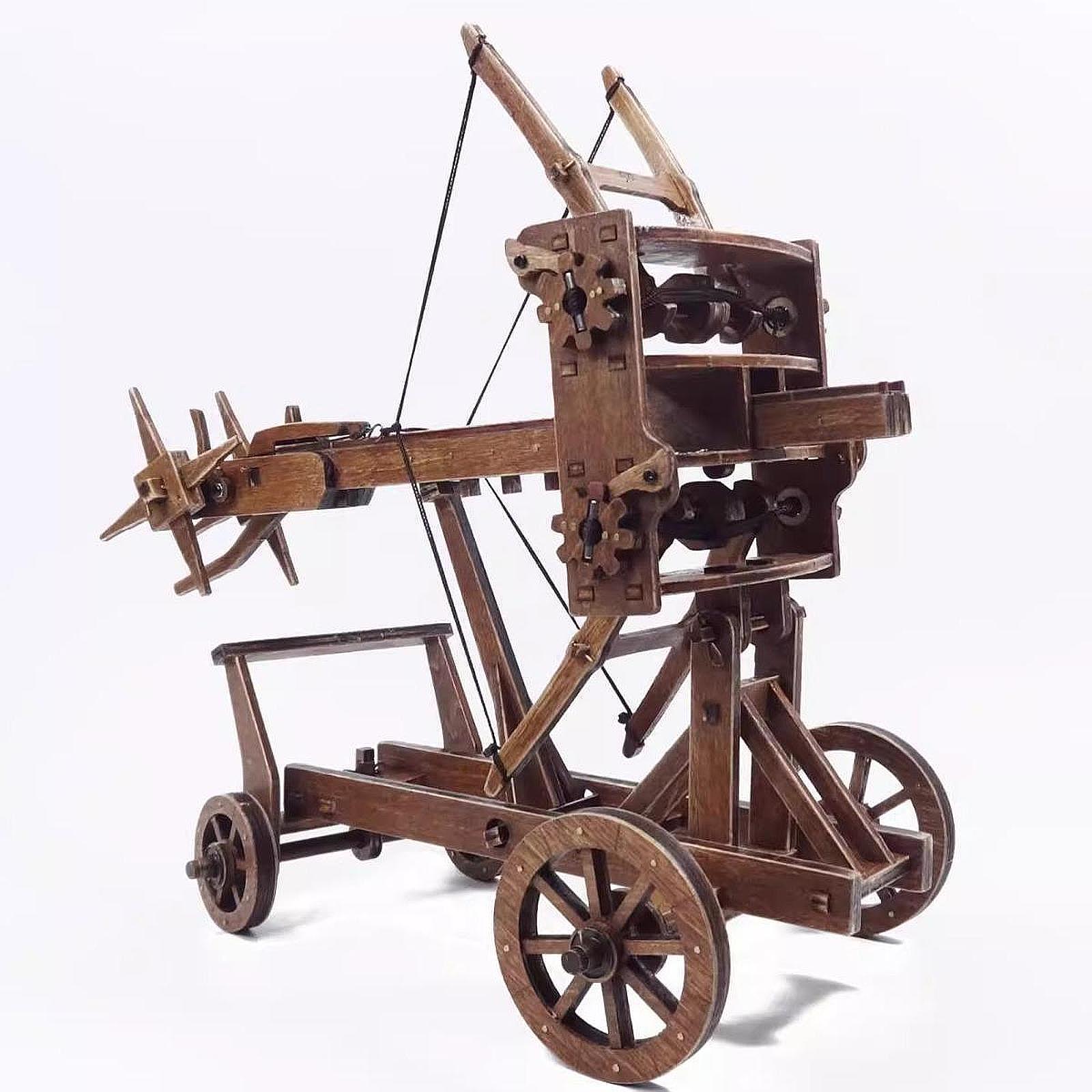 Model Kit Wood - 中国の馬車模型組み立てキット 伝統的な中国の馬車 DIYクラフト パーティー 男の子 女の子向け