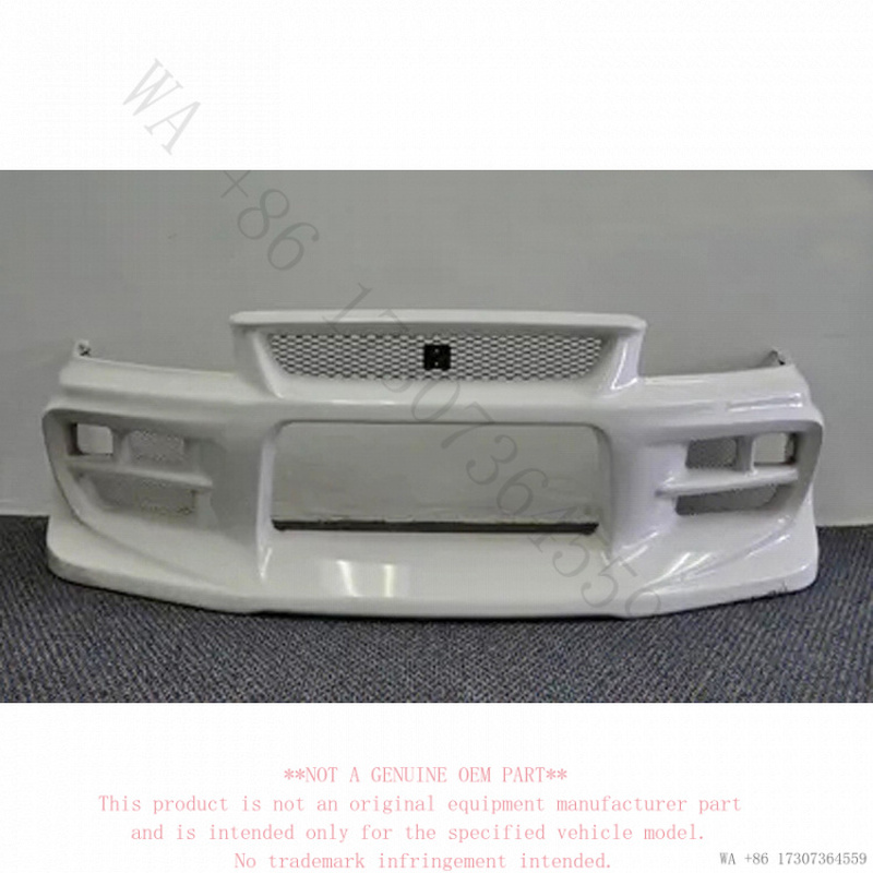 Model Kit Nissan Skyline - 日産R34スカイラインGTR改造ボディキット、JUNモデルフロントバンパーおよびフロントグリルに適しています。