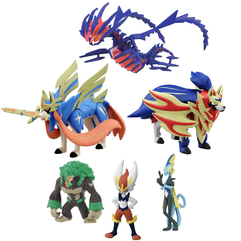 Model Kit Lugia - オリジナルのポケモンフィギュア,子供用,アニメーションのおもちゃ,剣とシールドのコレクション,トレンディ,理想的なギフト