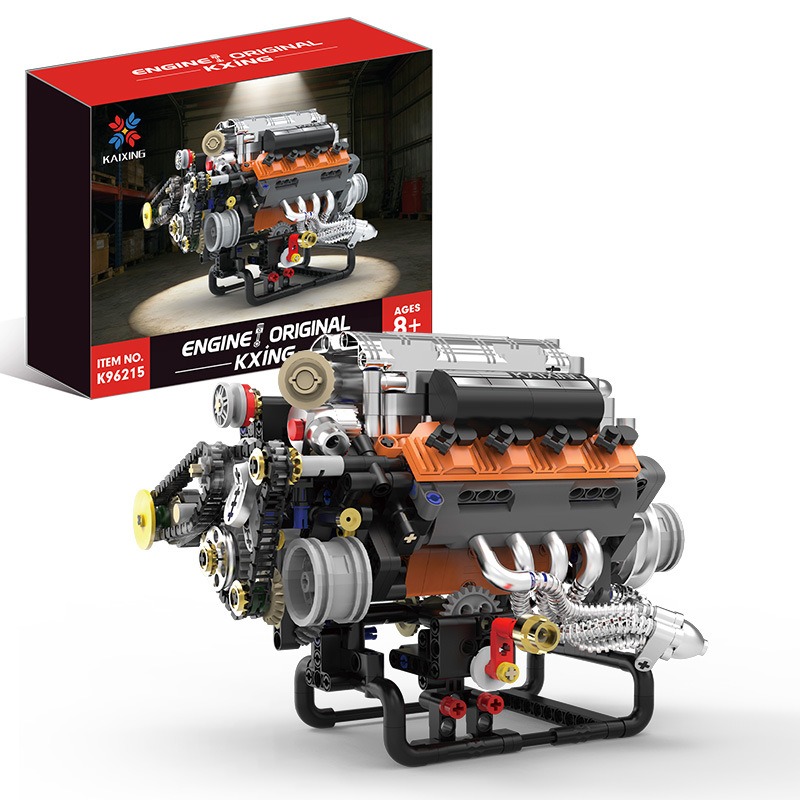 K96215 767ピース V8エンジンモデル ビルディング - Model Kit V8 Engine のレビューと価格