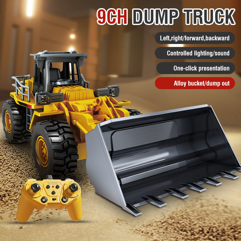 2.4G合金製リモコンショベルカー、ブルドーザー、ダンプトラ - Model Kit Excavator のレビューと価格
