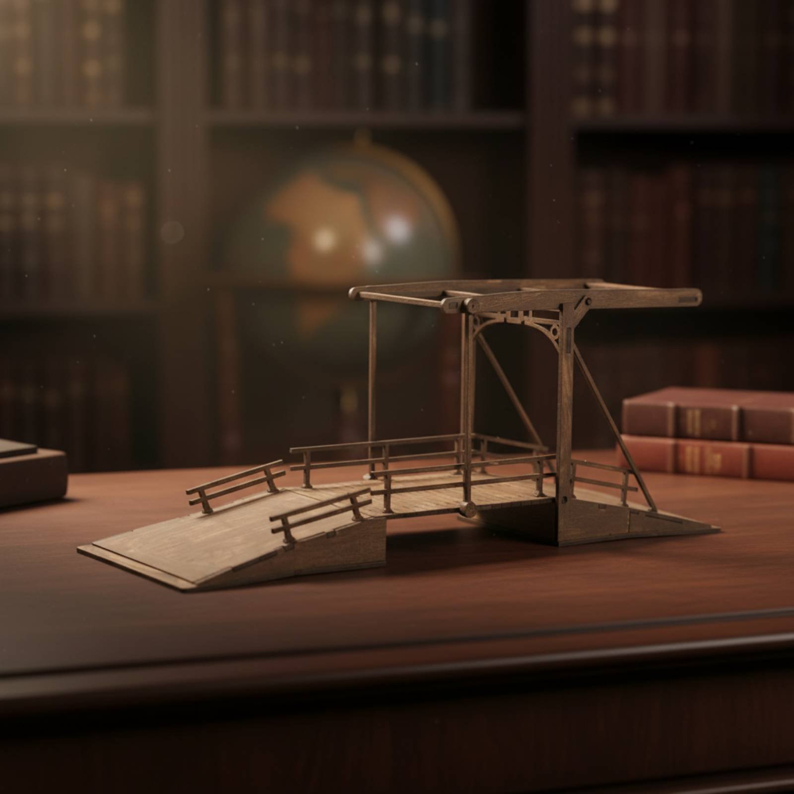 第二次世界大戦ディスプレイシーンブリッジ手作りギフト木製ドロ - Model Kit Wood のレビューと価格