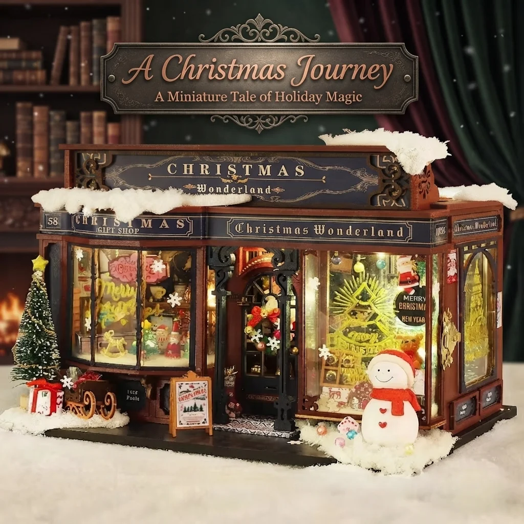 DIYリトルハウス クリスマスワンダーランド おもちゃモデル - Model Kit Wood のレビューと価格