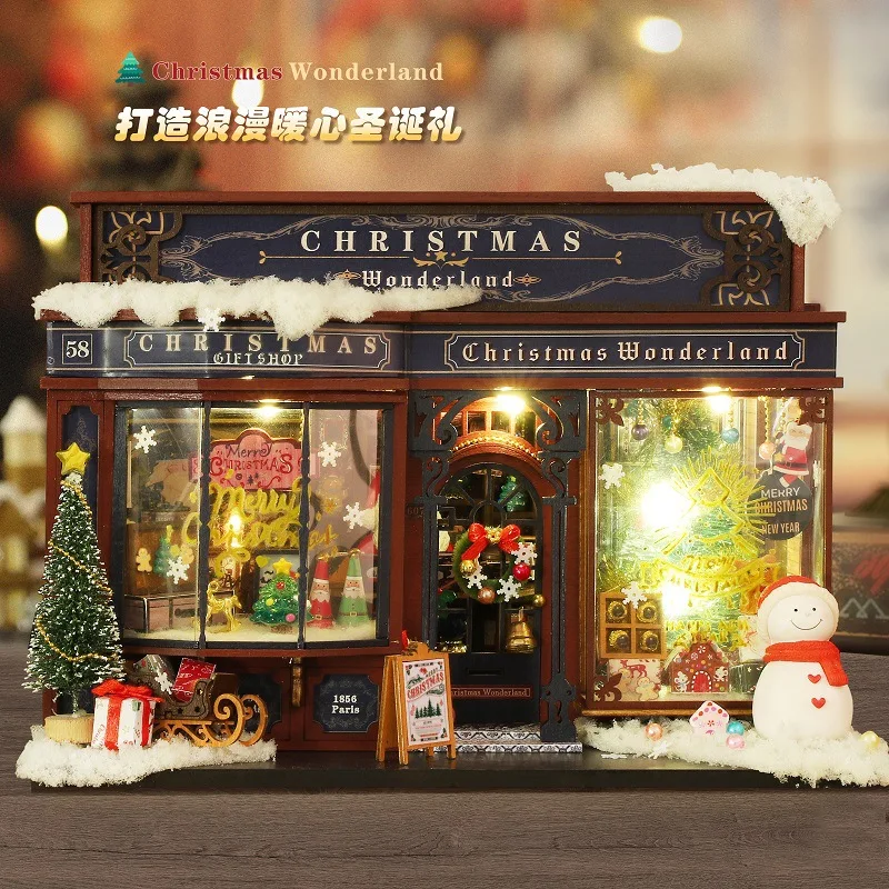 DIYリトルハウス クリスマスワンダーランド おもちゃモデル - Model Kit Wood のレビューと価格