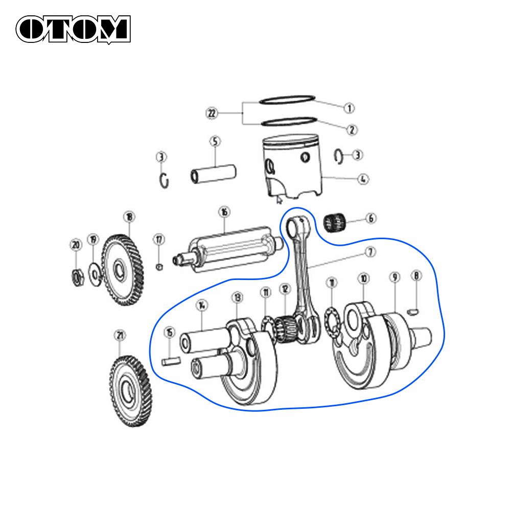 OTOM DT230 MT250 オートバイクランクシャフト - Model Kit Engine のレビューと価格