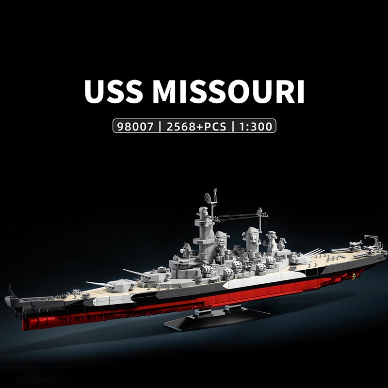 ミリタリー 1:300 USS ミズーリ ビルディングブロッ - Model Kit Uss Missouri のレビューと価格