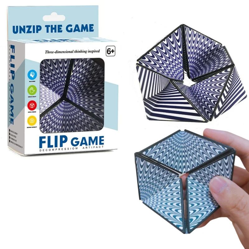 無限フリップ3D幾何学ストレス解消キューブ 磁気折りたたみ視 - Model Kit Infinite Dimension のレビューと価格