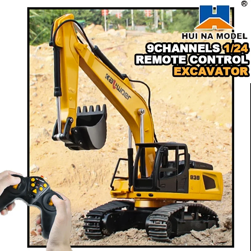 Huina Rc ショベル 1/24 9Ch リモートコント - Model Kit Excavator のレビューと価格