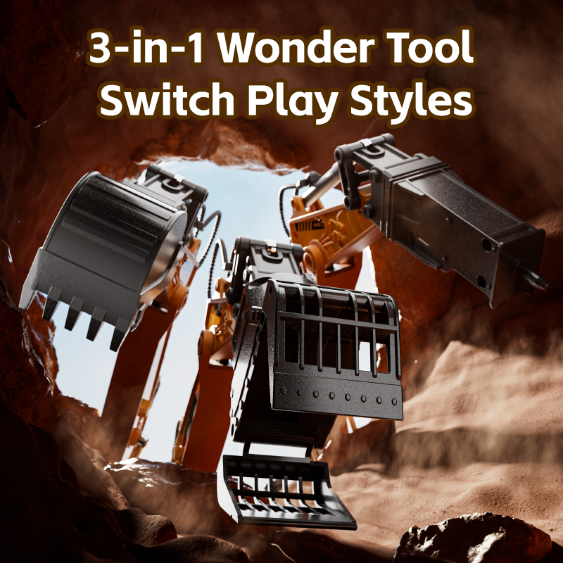 RC掘削機 14チャンネル 3in1 RCエンジニアリングカ - Model Kit Excavator のレビューと価格