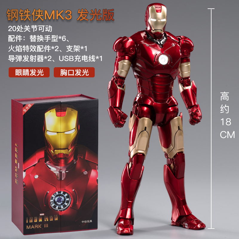 アベンジャーズzdコレクタブルトイ、ライトバージョン、アイア - Model Kit Iron Man Mark 50 のレビューと価格