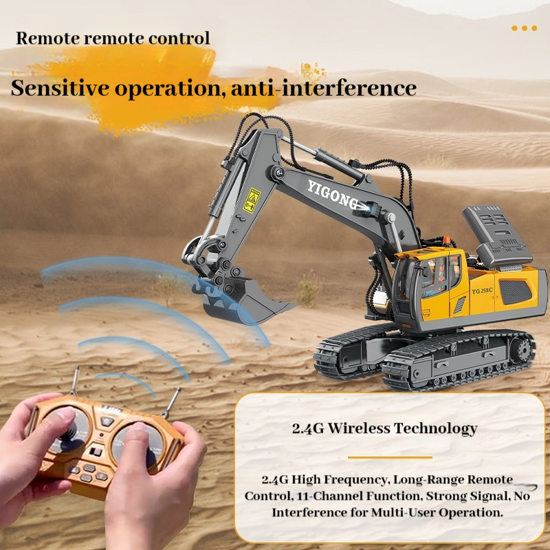 YIGONG合金製リモートコントロールエンジニアリング車両  - Model Kit Excavator のレビューと価格