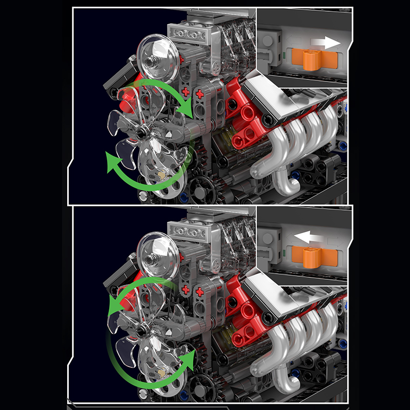 Mould King 10225 テクニカルエンジンおもちゃ - Model Kit Engine のレビューと価格