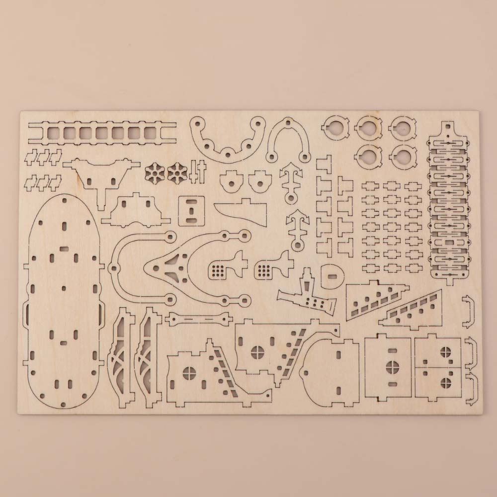 木製構造飛行船模型機械設計手作り3D木製パズル3Dパズル機械 - Model Kit Wood のレビューと価格
