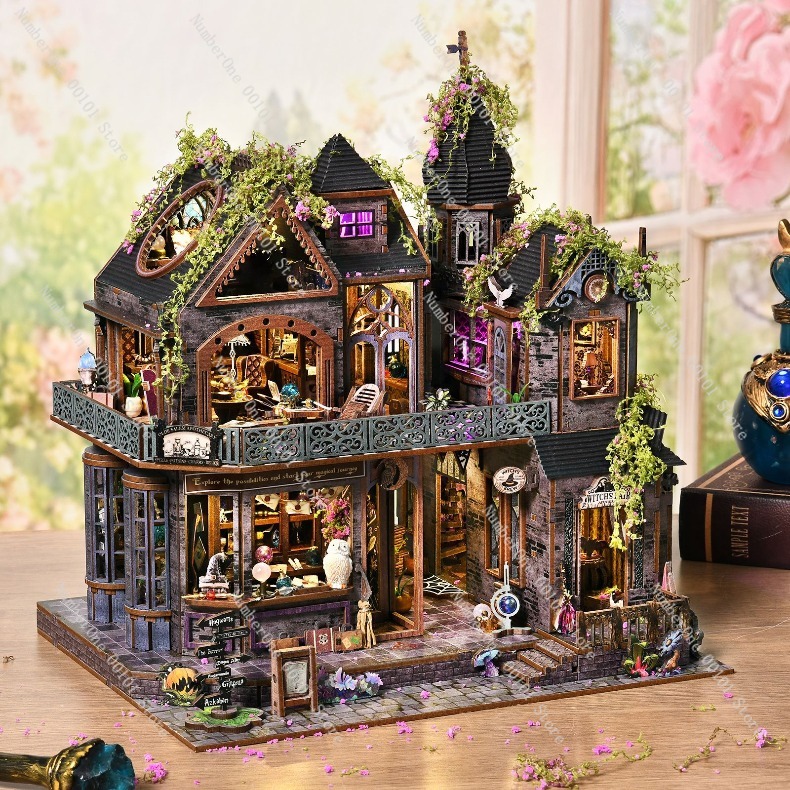 木製ミニチュアハウス 組み立てブロックモデルキット DIY  - Model Kit Wood のレビューと価格