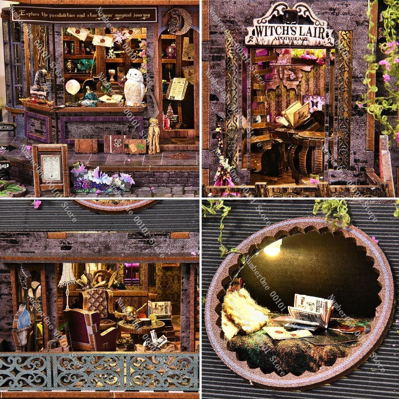 木製ミニチュアハウス 組み立てブロックモデルキット DIY  - Model Kit Wood のレビューと価格