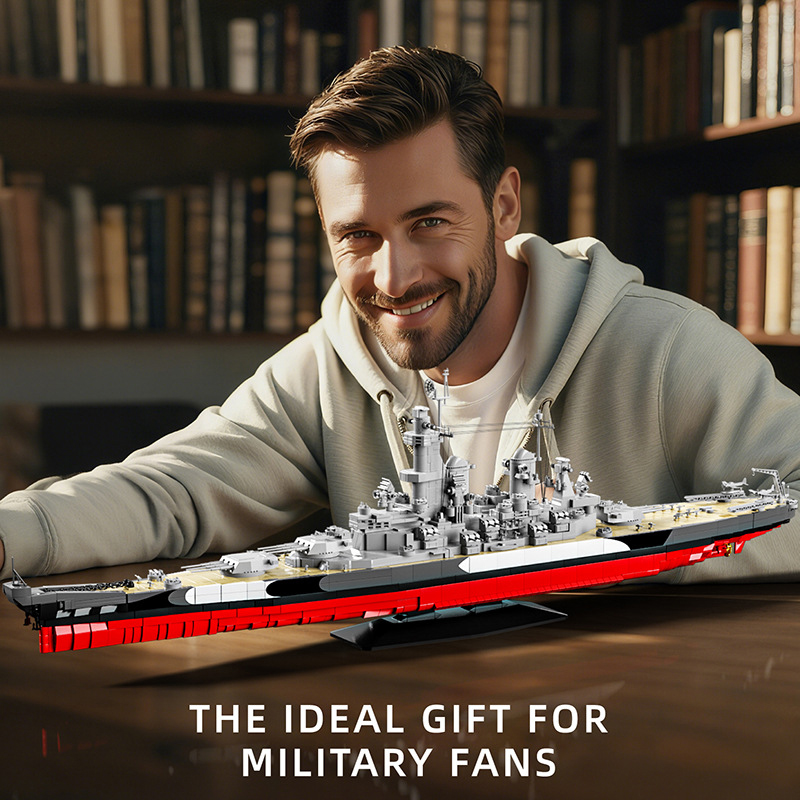 2568ピース USSミズーリ戦艦 組み立てブロックセット  - Model Kit Uss Missouri のレビューと価格