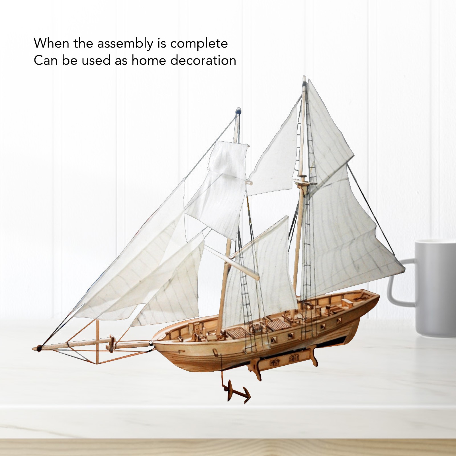 1:130 木製帆船キット知能開発 DIY 科学古代模型船構 - Model Kit Wood のレビューと価格