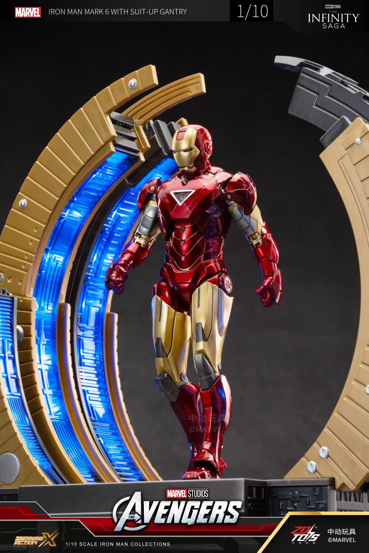 トニースタークモデルのアクションフィギュア,zdおもちゃ,ア - Model Kit Iron Man Mark 50 のレビューと価格