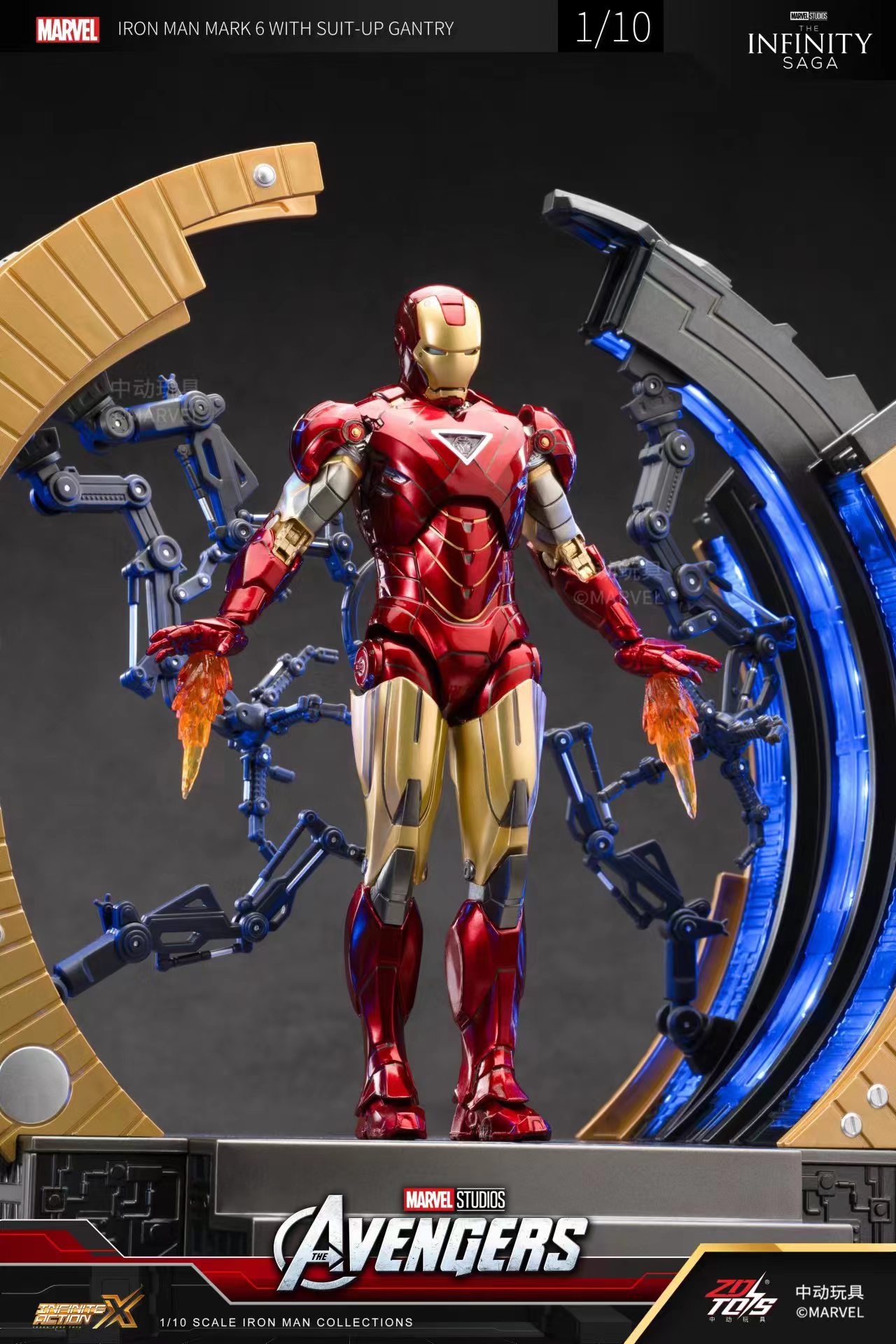 トニースタークモデルのアクションフィギュア,zdおもちゃ,ア - Model Kit Iron Man Mark 50 のレビューと価格