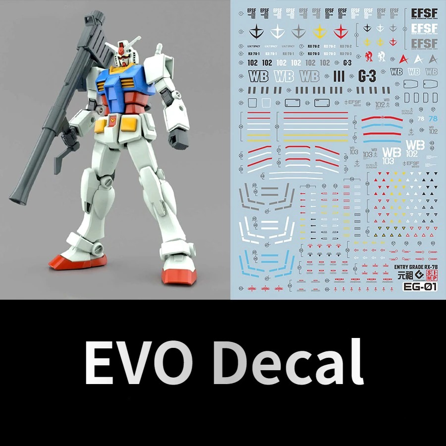 EVO EG-01 蛍光ウォータースライドデカール EG エ - Model Kit Entry Grade のレビューと価格