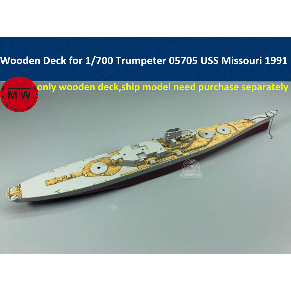 1/700 スケール木製デッキ トランペッター 05705  - Model Kit Uss Missouri のレビューと価格